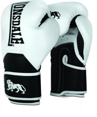 Перчатки тренировочные 16oz Lonsdale Leathbridge 160051 16 WH белый