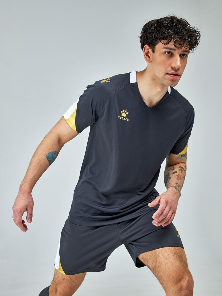 Футбольная форма Kelme Short-Sleeved Football Suit 8151ZB1004-240 Dark Grey
