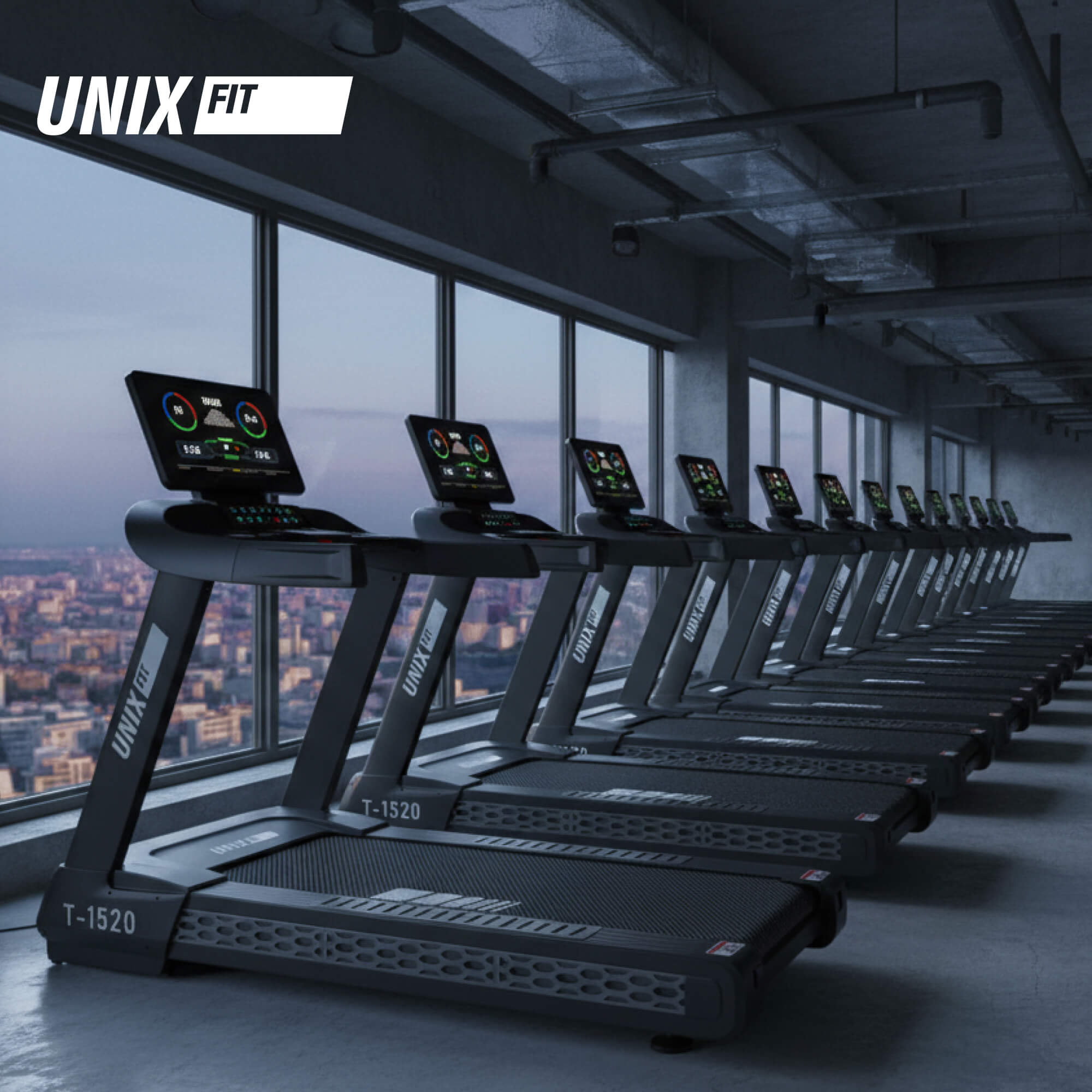 Беговая дорожка (LED) UnixFit T-1520 PRO TDT1520PRO