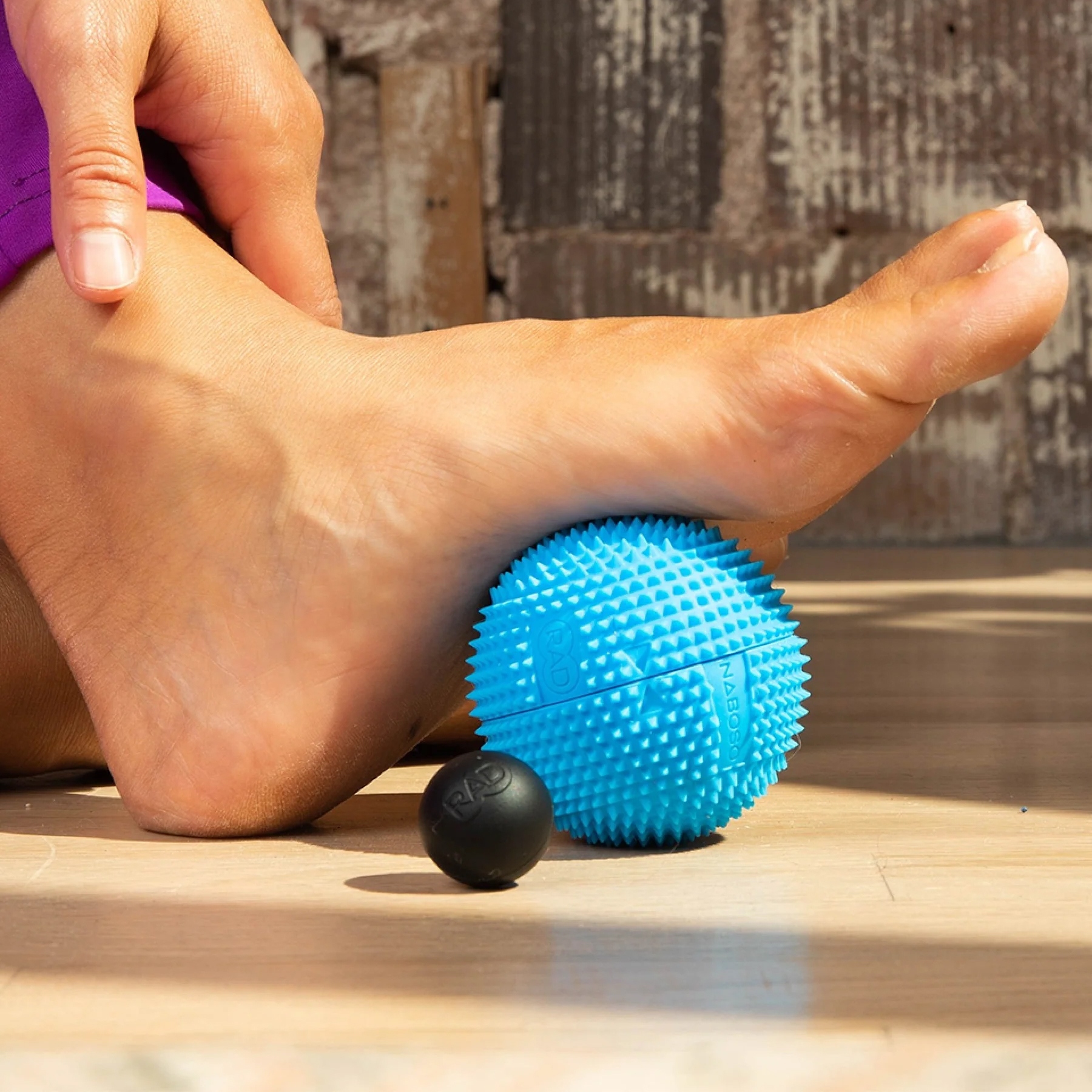 Массажный мяч 3 в 1 NABOSO Neuro Ball nab008 голубой