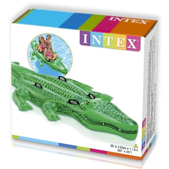 Игрушка- наездник Intex Крокодил большой 58562