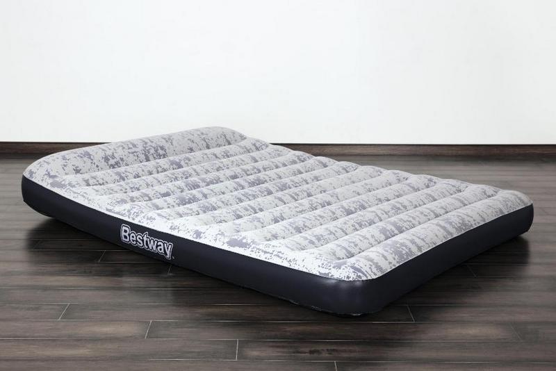 Надувной матрас 152х203х30см Fashion Flock с подголовником, встр.насос 220В Bestway 67836