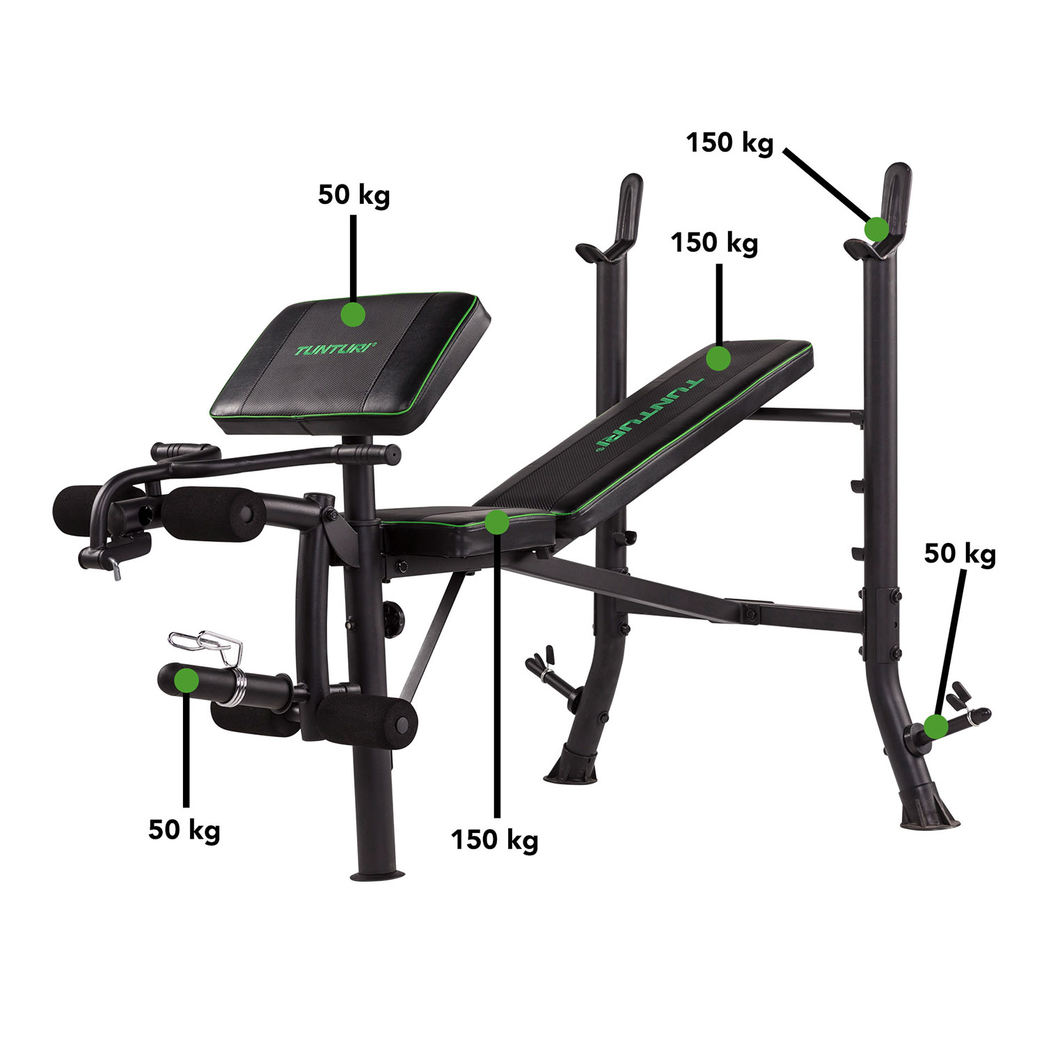 Скамья для жима Tunturi WB40 17TSWB4000 | Premium Fitness