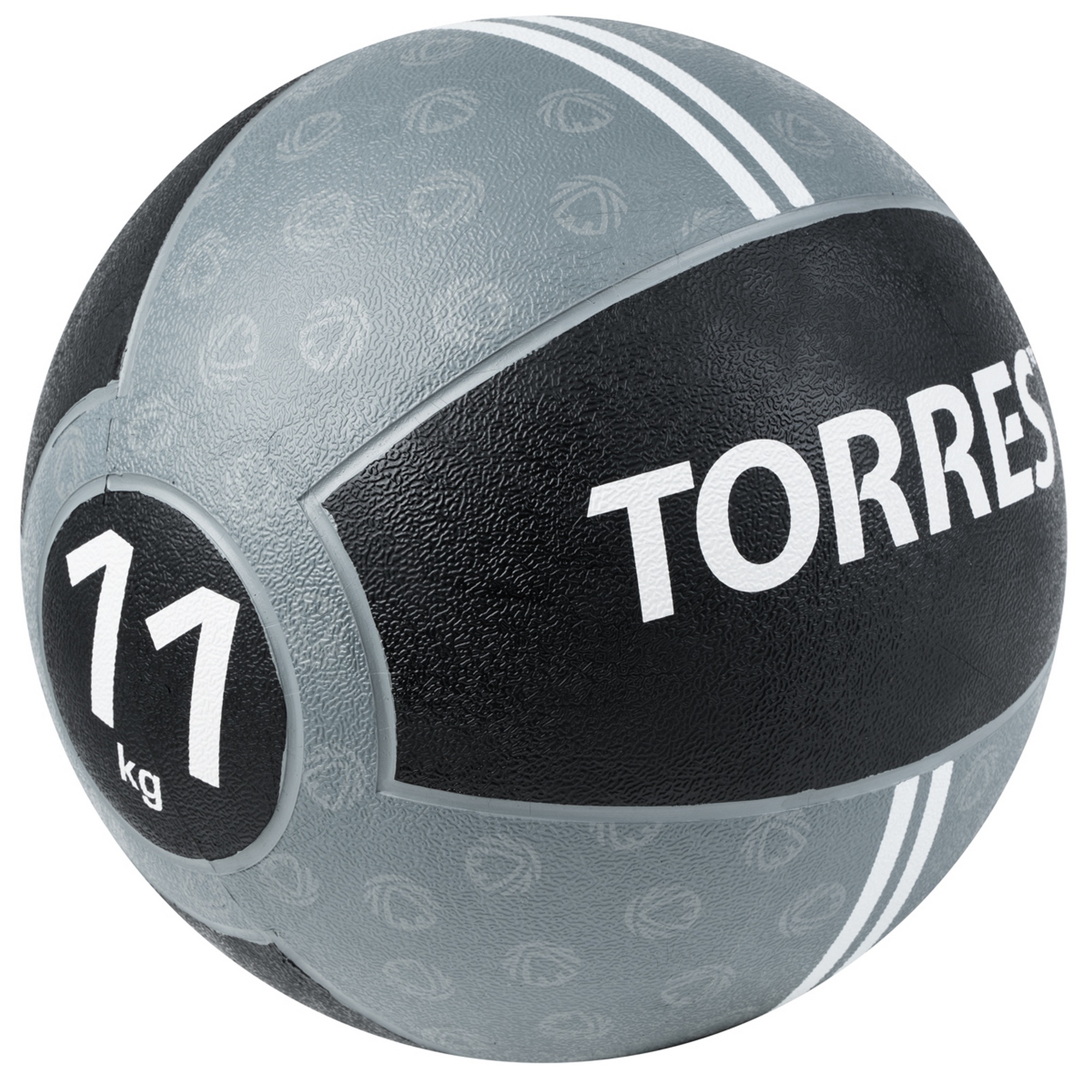 Медбол 11кг, d27,5см, резина Torres AL002311 серо-черный
