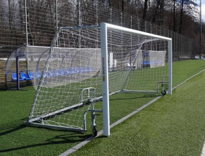 Ворота для мини-футбола мобильные с колесами, алюминиевые SportWerk SpW-AG-300-4Z