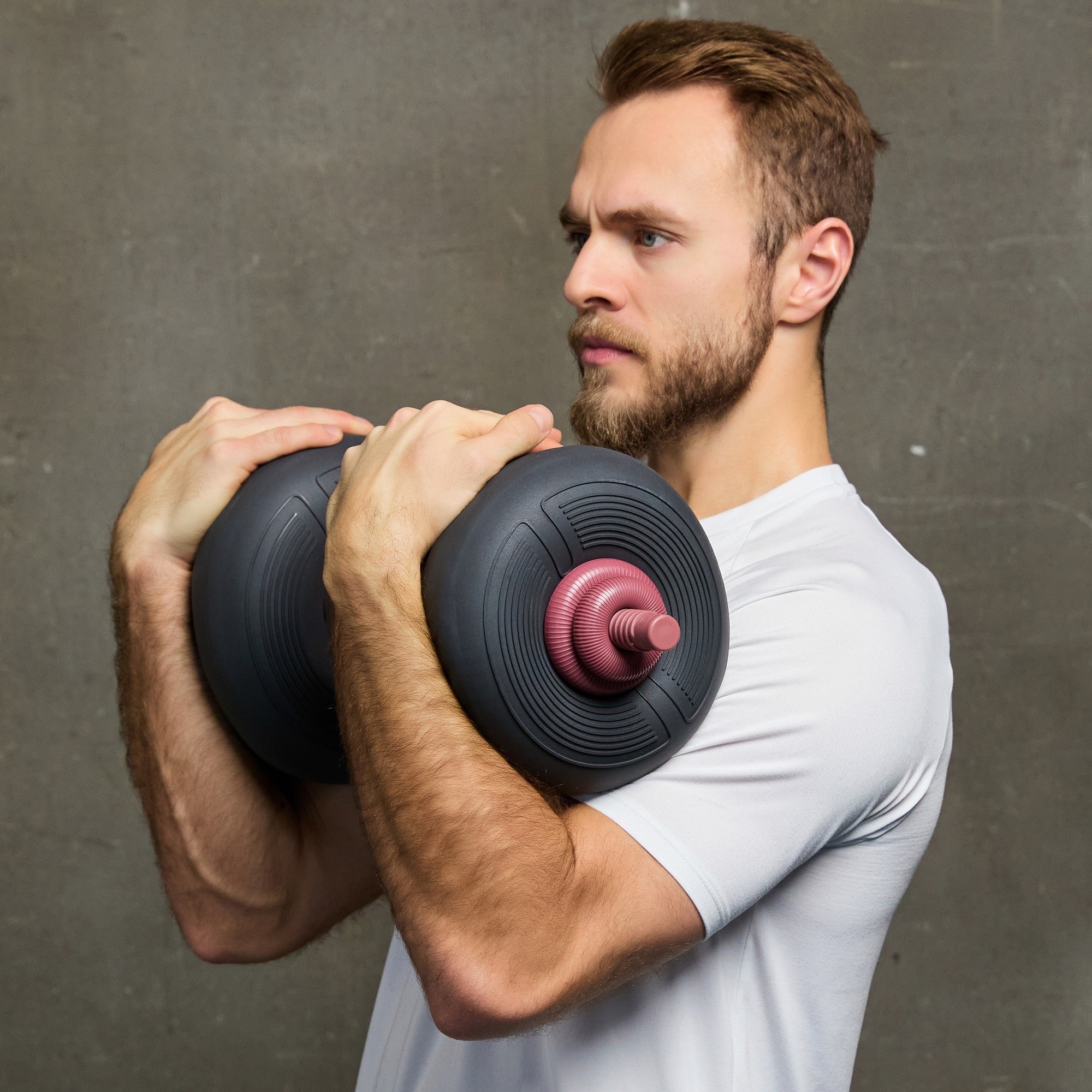 Мягкая гантель 20 кг Live Pro Soft Dumbbell RUMFYL04-20KG серый\красный