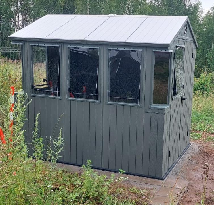 Сарай садовый "Поттинг" Potting shed Evotech Green 6x8