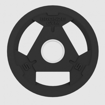 Диск олимпийский обрезиненный 5 кг Bronze Gym BGPLR050