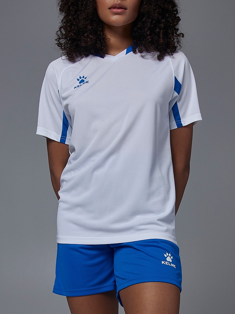 Футбольная форма Kelme Short-Sleeved Football Suit 8251ZB1002-100 White\Blue