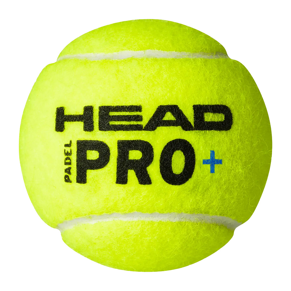 Мяч для падела, уп.3 шт, войлок, нат.резина Head Padel Pro+ 540203 желтый