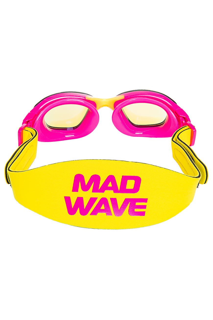 Очки для плавания юниорские Mad Wave Neon Wave rainbow M0435 01 0 11W Розовый