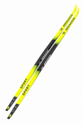 Лыжи спортивные STC Brados LS Yellow 2023 легкий спорт