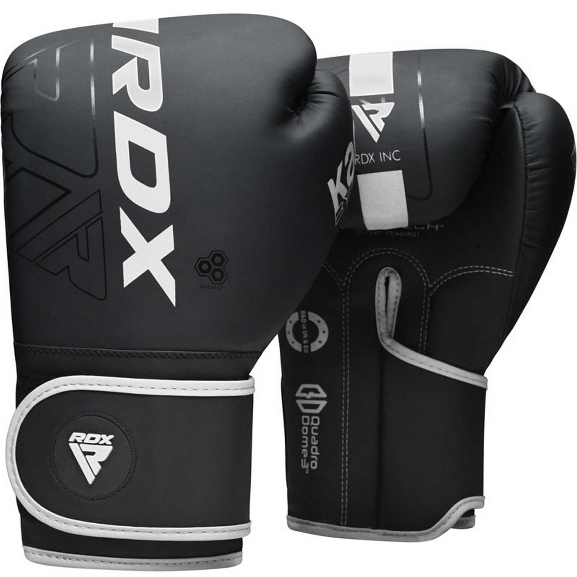 Перчатки тренировочные RDX BGR-F6MW-14OZ черный\белый матовый