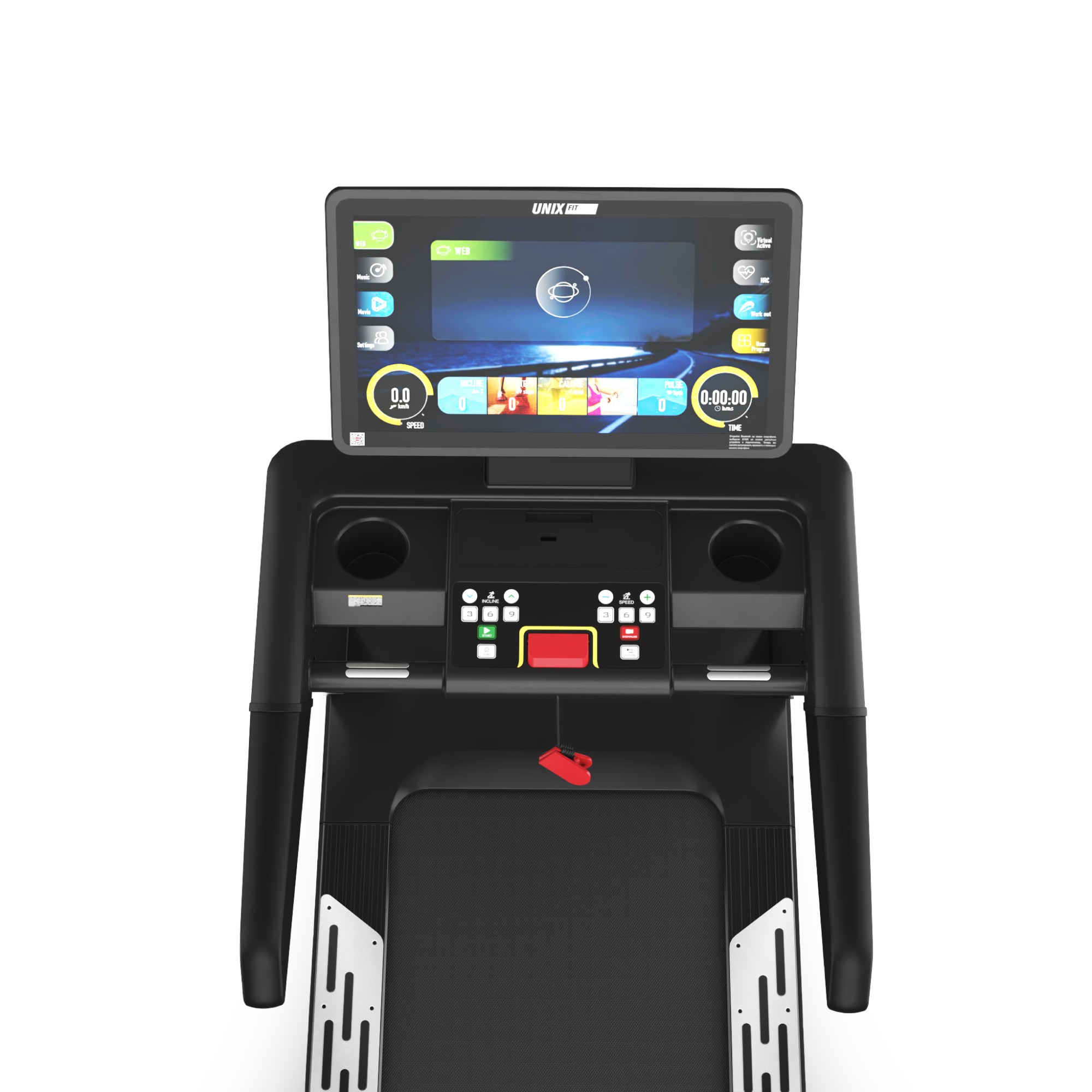 Беговая дорожка UnixFit T-1500 PRO (27" TFT) TDT1500PRO27