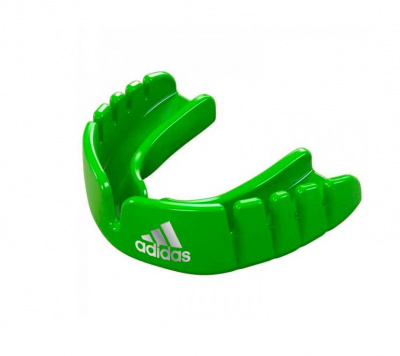 Капа одночелюстная Adidas Opro Snap-Fit Mouthguard зеленая adiBP30