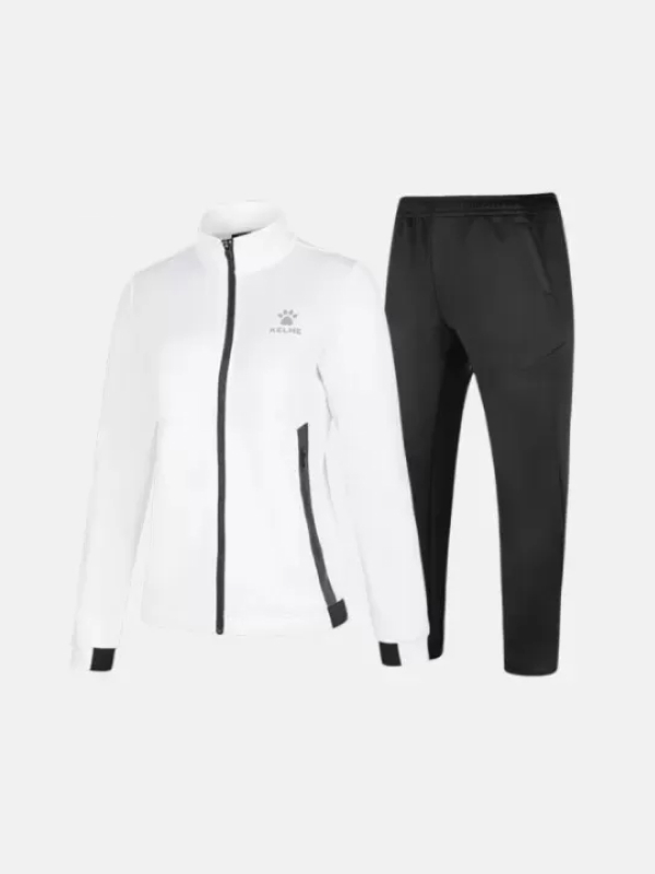 Спортивный костюм Kelme Women's Knitted Jacket Suit 8161TZ2001-103 White\Black