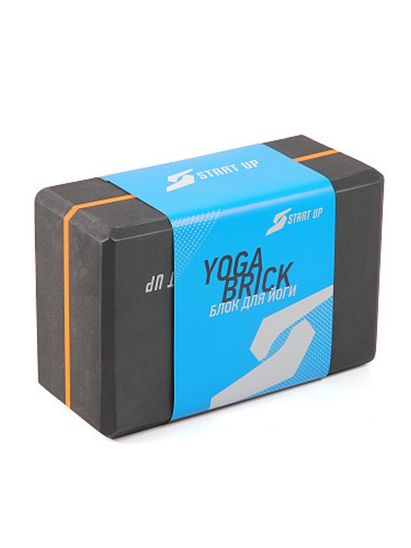 Блок для йоги 22,8x15,2x10см Start Up NT18022B черный