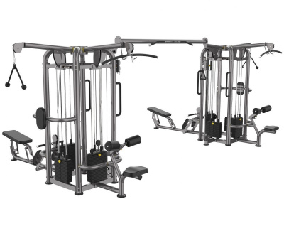 <h1>Fitex Pro FTX-6280B — 8-позиционная мультистанция с блочной рамкой (верхняя тяга x2, нижняя тяга x2, трицепс x2, регулируемая блочная рамка)</h1> | Premium Fitness
