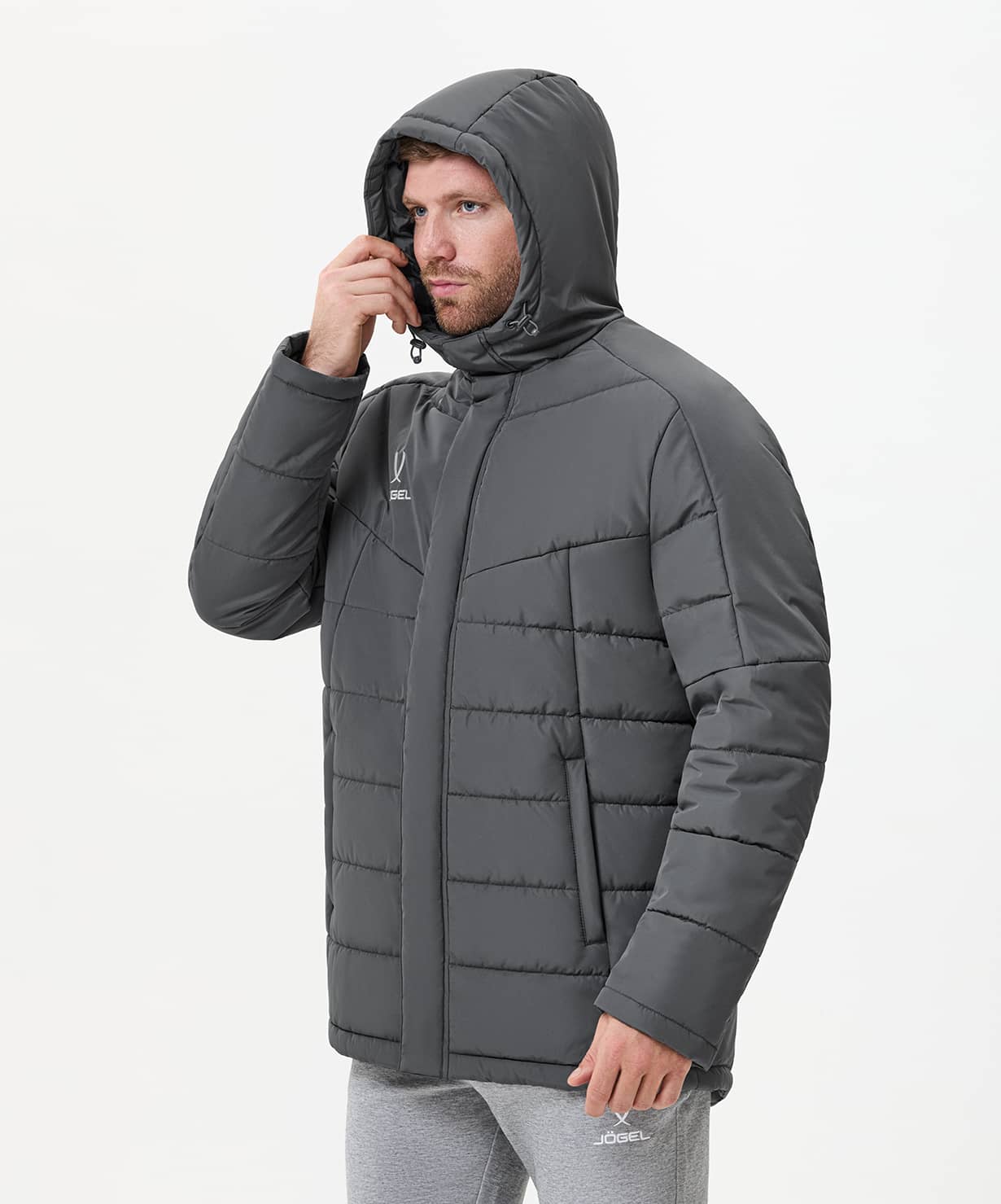 Куртка утепленная Jogel CAMP 2 PerFormPROOF Padded Jacket, темно-серый