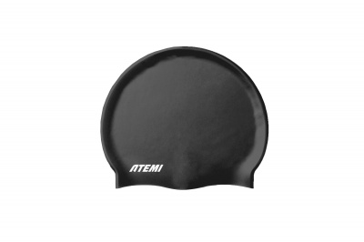Шапочка для плавания Atemi Very Big silicone Cap Deep black TVBSCXL1BK черный