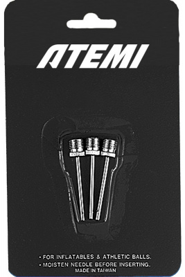 Набор игл для мячей Atemi American Style, d4 мм, 3шт YK15/JY15