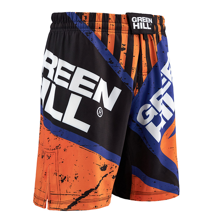 Шорты для MMA Green Hill MMS-3851, сине-оранжевые