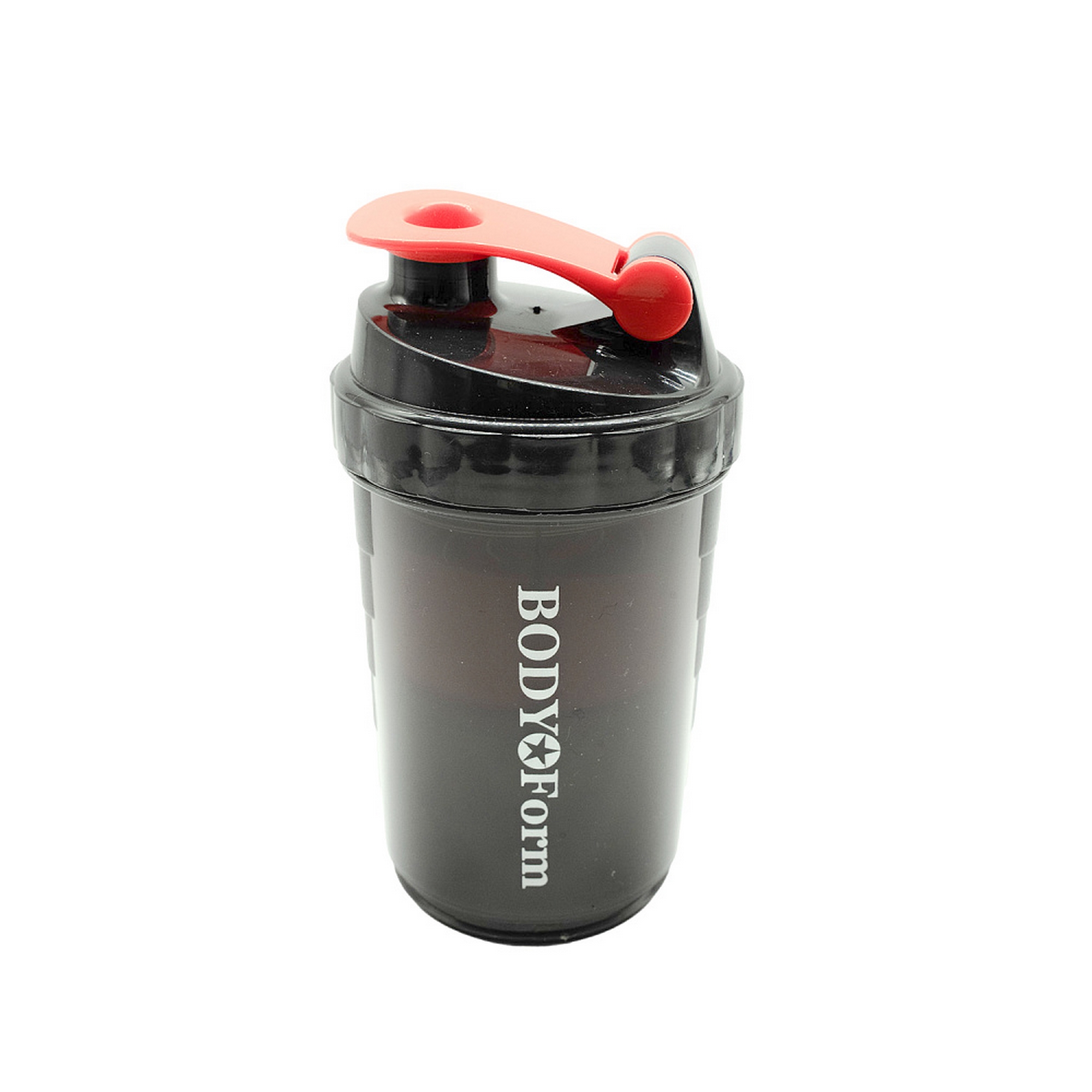 Спортивный шейкер Body Form SHB04-500 black\red