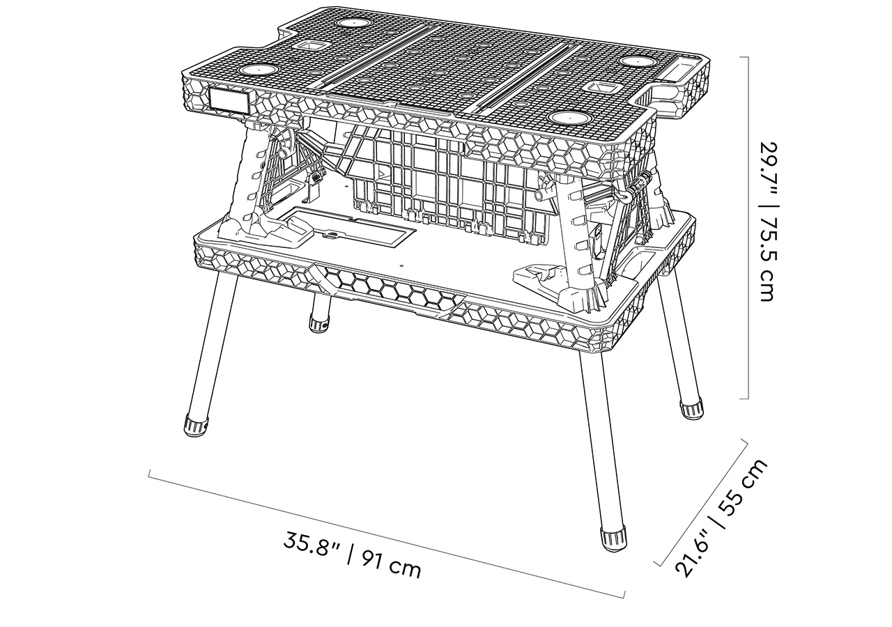Верстак ROC Folding base table