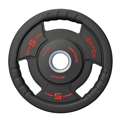Диск полиуретановый d51мм, 5кг Vertex 91035A-5ВC чёрно-красный