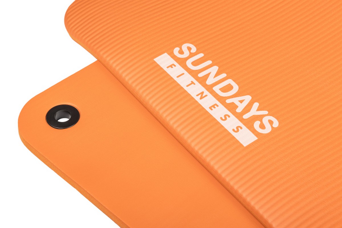 Коврик для йоги и фитнеса 180x60x1,5см Sundays Fitness IR97506 6062620 оранжевый