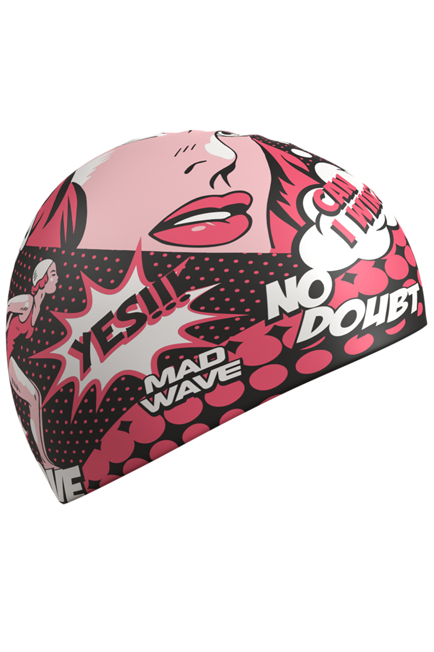 Силиконовая шапочка Mad Wave Pop-art M0554 22 0 05W красный