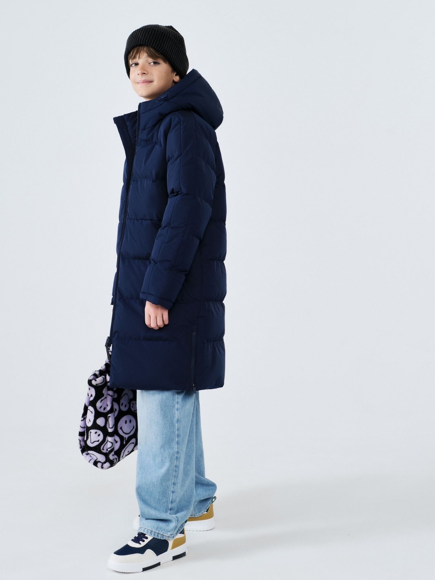Детский пуховик FN Snowfall Long Kid KFN4201001-424 Dark Blue
