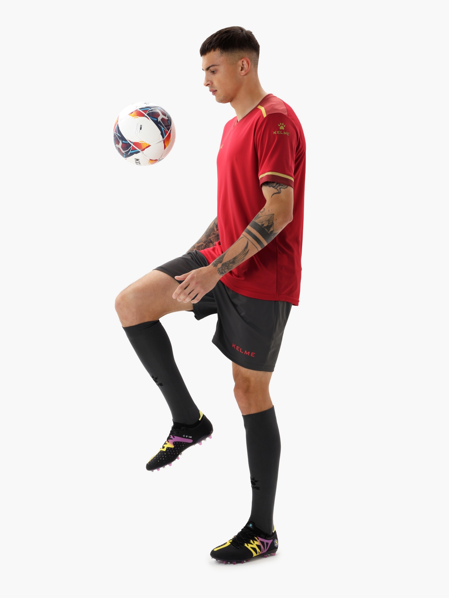 Футбольная форма Kelme Football Suit 8351ZB1158-667 Red\Dark Grey