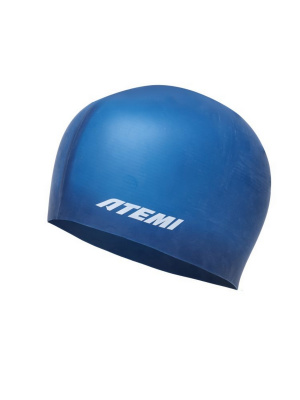 Шапочка для плавания Atemi light silicone cap Strong blue FLSC1BE синий
