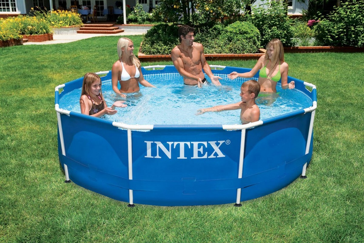 Каркасный бассейн круглый 305х76см Intex Metal Frame 28200