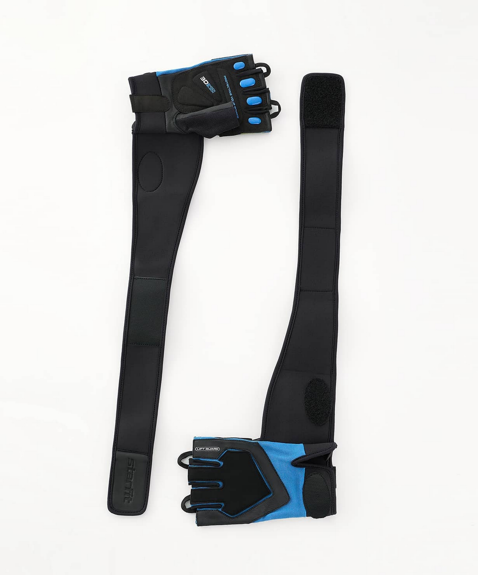 Перчатки для фитнеса Star Fit WG-201, черный\синий