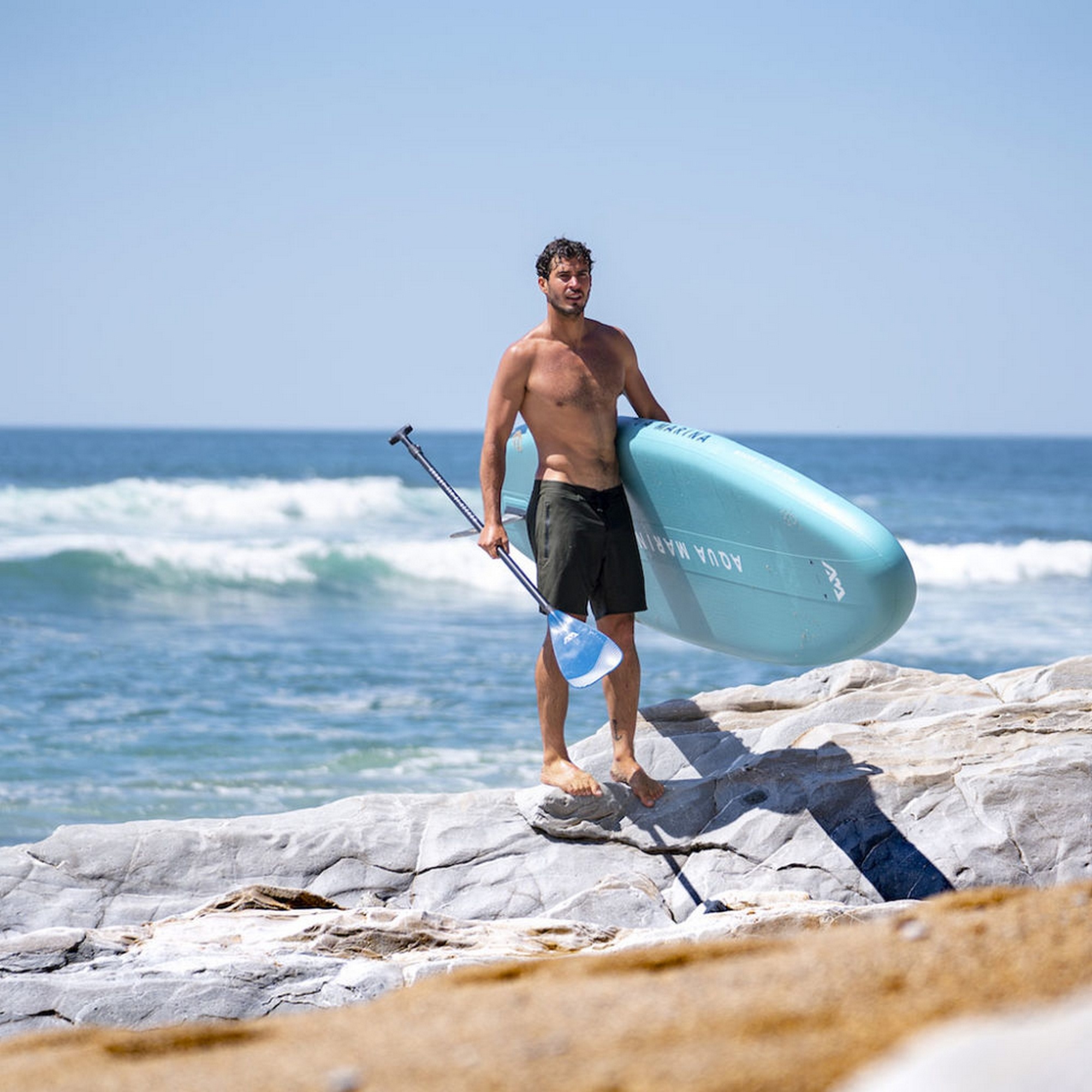 SUP-доска 320х81х15см, насос, весло, лиш, киль, ремнабор, сумка, до 140кг Aqua Marina Beast BT-23BEP
