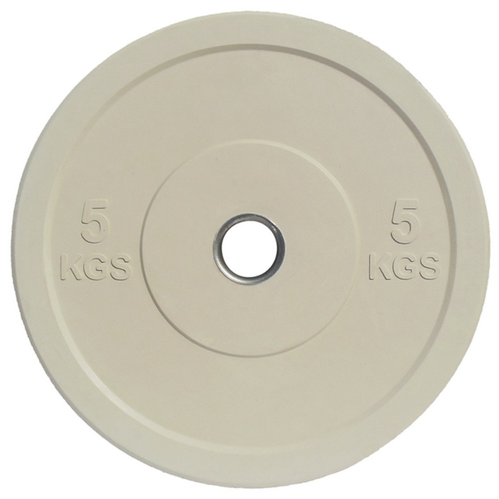 Диск цельно резиновый 5 кг Johns Bumper DRAB - 5С цветной