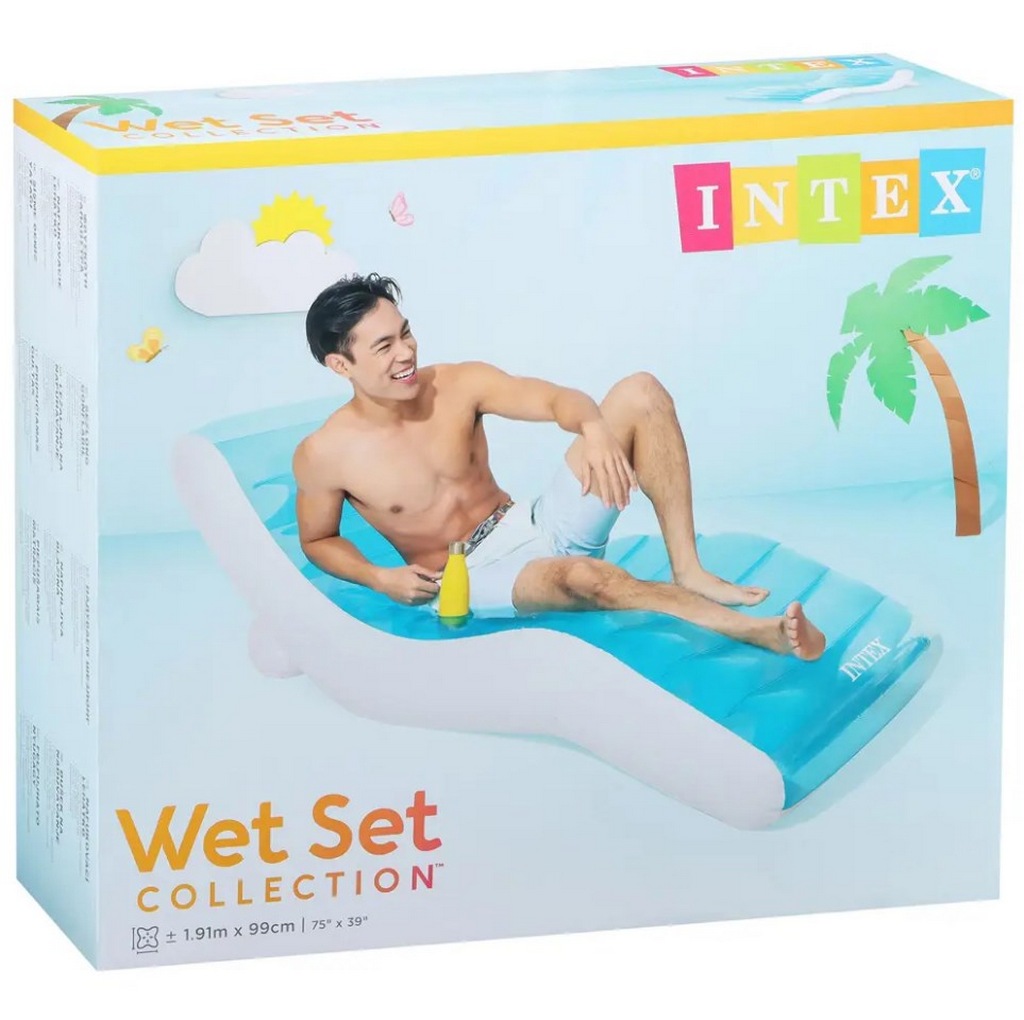 Шезлонг плавающий 191x99см Intex Splash Lounge 56874
