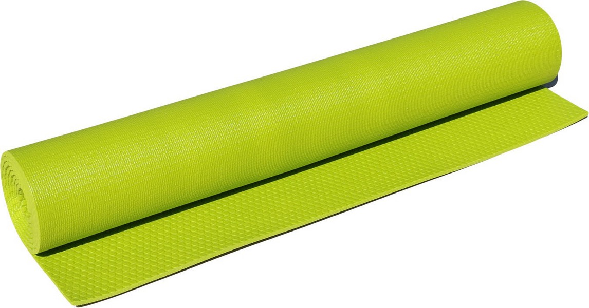 Коврик для йоги и фитнеса Profi-Fit 4 мм, проф плюс (светло-зеленый) 173x61x0,4