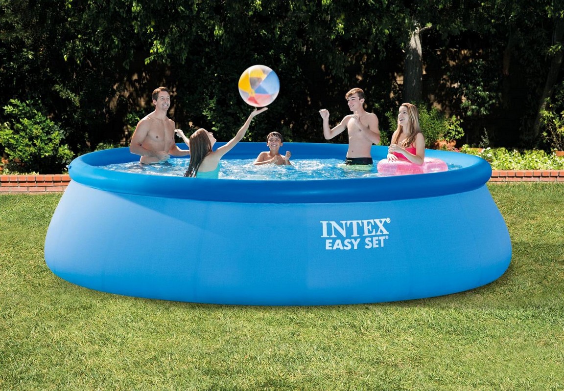 Бассейн 457х107см+фильтр-насос Intex Easy Set 28166