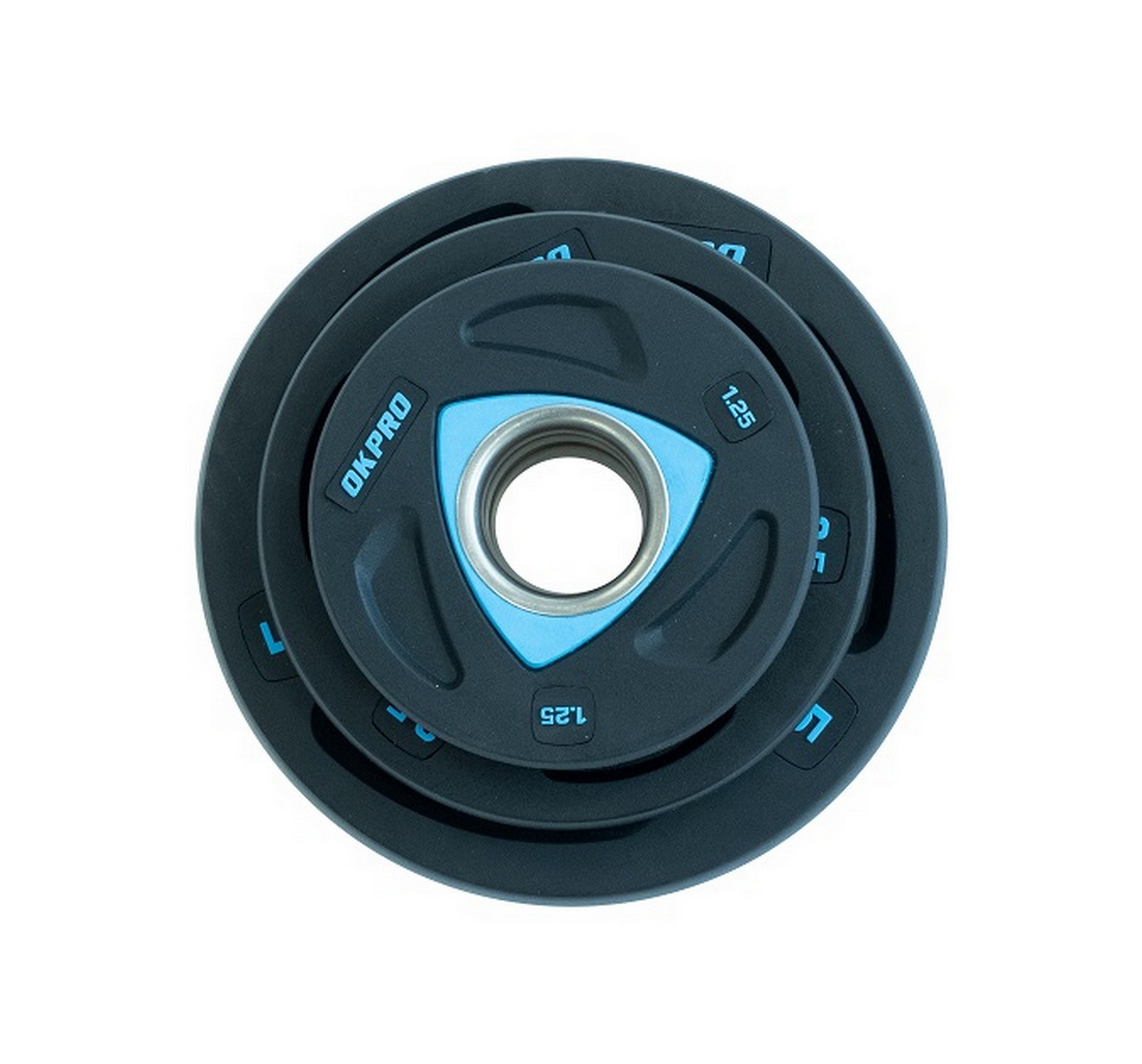 Диск олимпийский полиуретановый 2,5 кг OKPRO OK2037-250