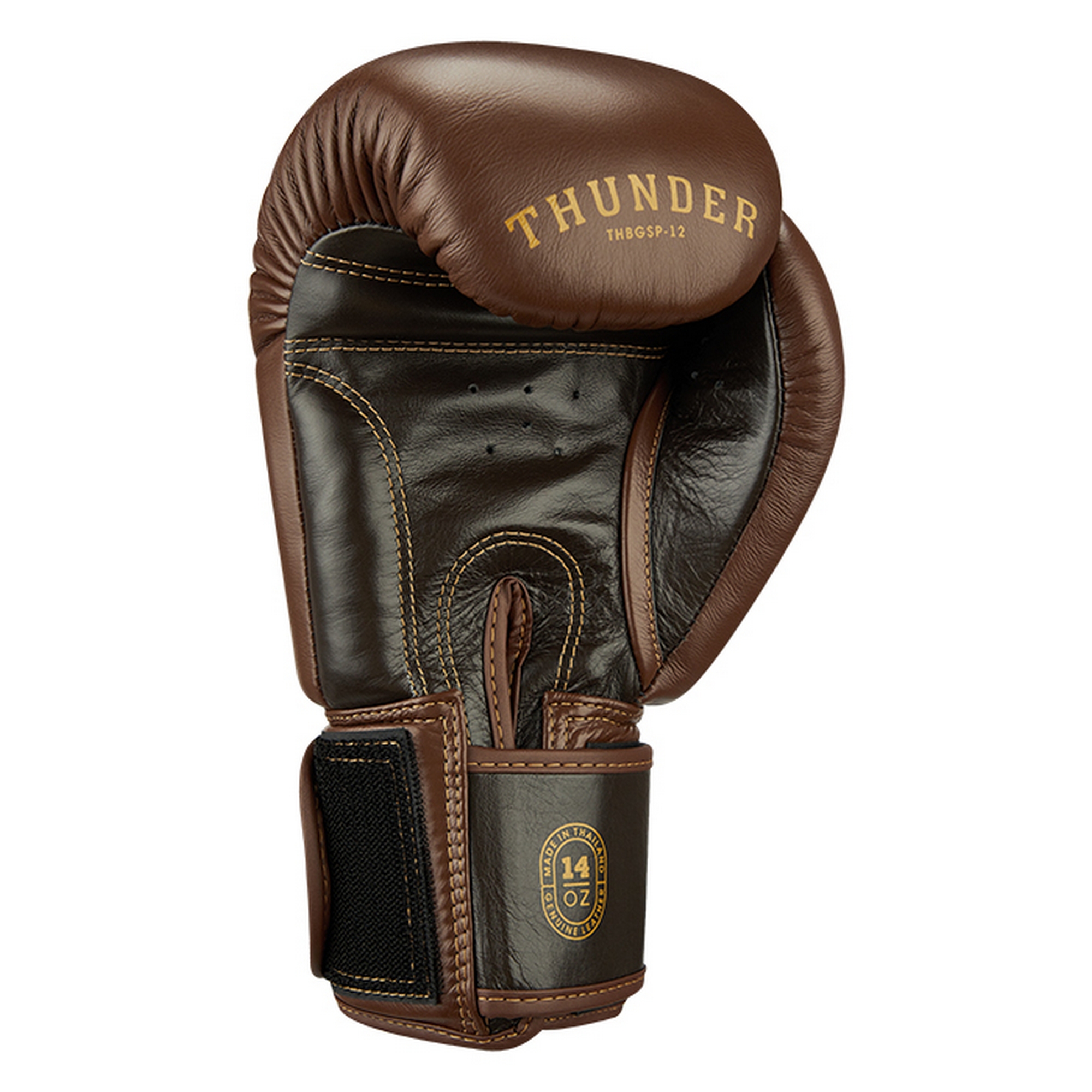 Боксерские перчатки Green Hill THUNDER THBGSP-12 коричневый\тёмно-коричневый