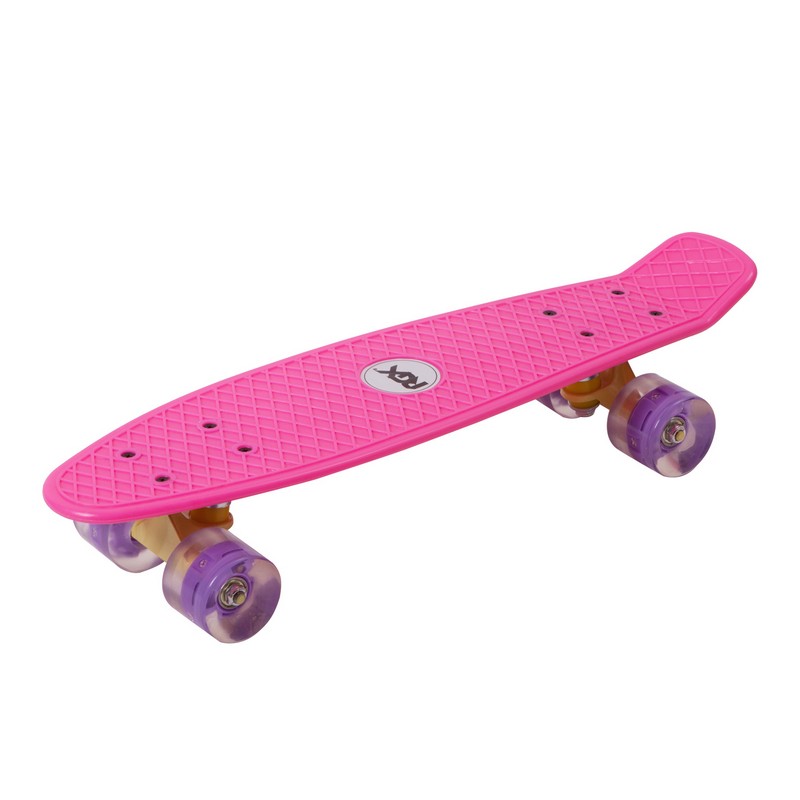 Мини-круизер RGX PNB-01GW светящиеся колеса, Pink