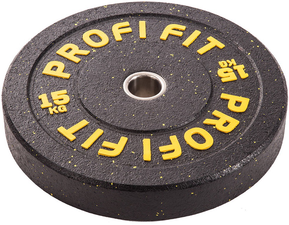 Диск для штанги Hi-Temp с цветными вкраплениями, d51 15кг Profi-Fit