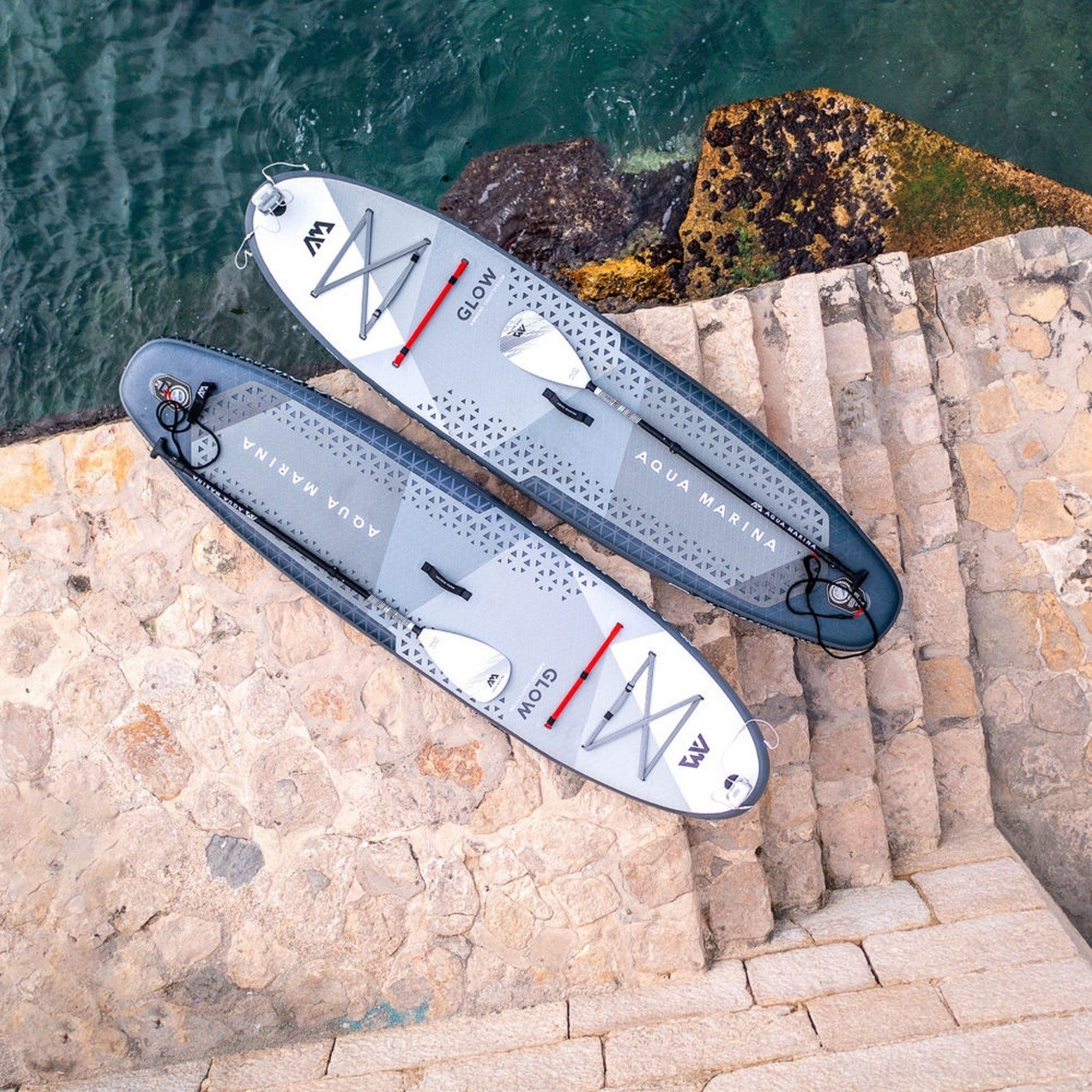 SUP-доска 315х79х15см, Ambient Light System, киль, лиш, до 140кг Aqua Marina Glow BT-24GL