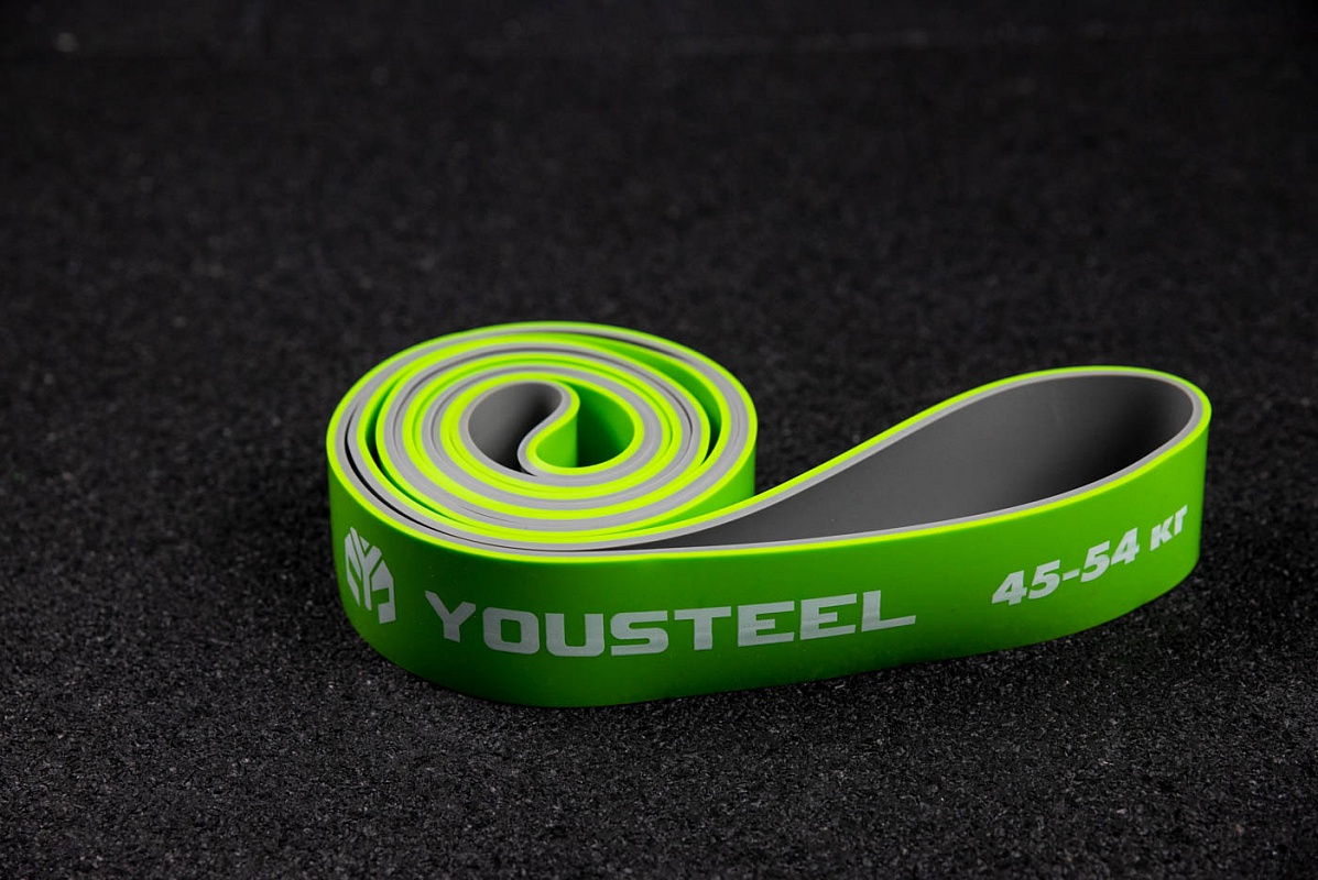 Петля двухцветная YouSteel 44мм, серый+зеленый