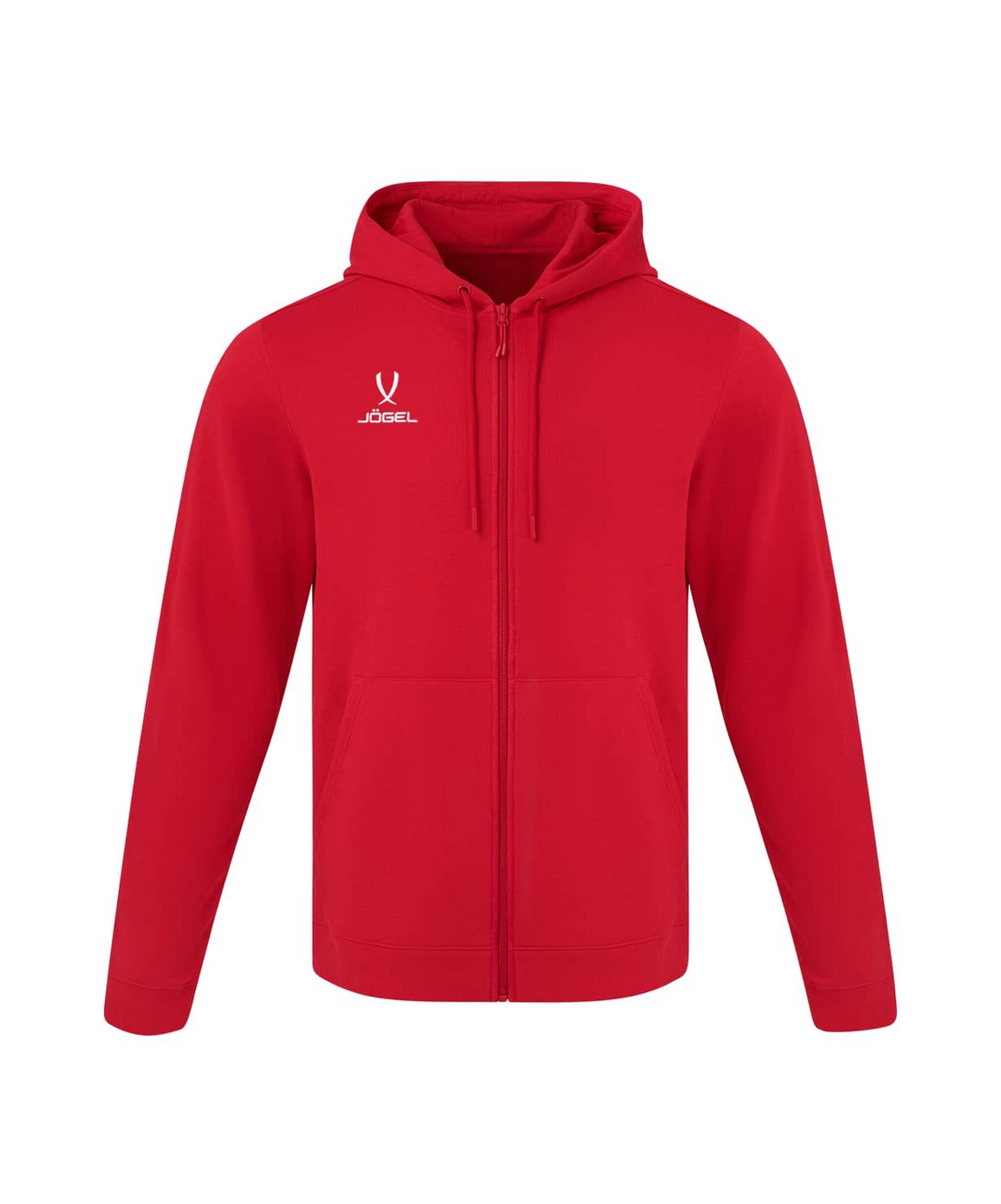 Флисовое худи на молнии Jogel ESSENTIAL Cotton Fleece FZ Hoodie, красный