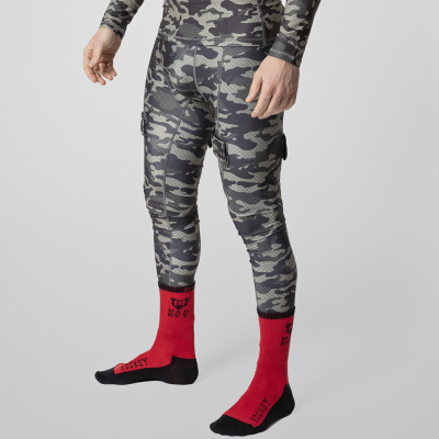 Брюки с защитной пластиковой раковиной Mad Guy Camo-Line JRnet\коричневый