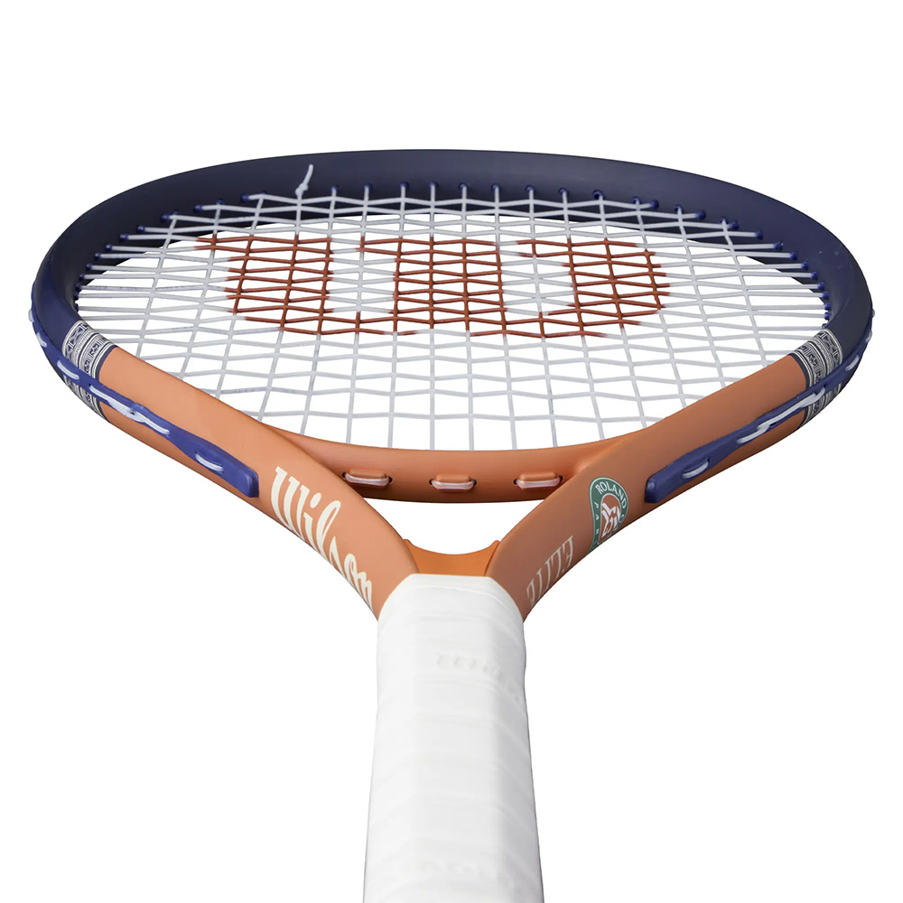 Ракетка для большого тенниса, алюминий, со струнами Wilson Roland Garros Elite Gr1 WR193210U1 оранжево-синий